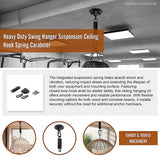 Heavy Duty Swing Hanger Suspension Ceiling Hook Spring Carabiner - Extra Image