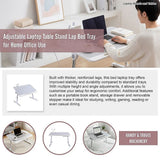 Adjustable Laptop Table Stand Lap Bed Tray for Home Office Use