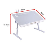 Adjustable Laptop Table Stand Lap Bed Tray for Home Office Use