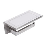 Toilet Paper Holder 304 Stainless Steel Roll Hook Storage Rack - Top-Down View