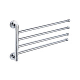 Swivel Towel Rail Chrome Stainless Steel Wall Mounted Bath Rack