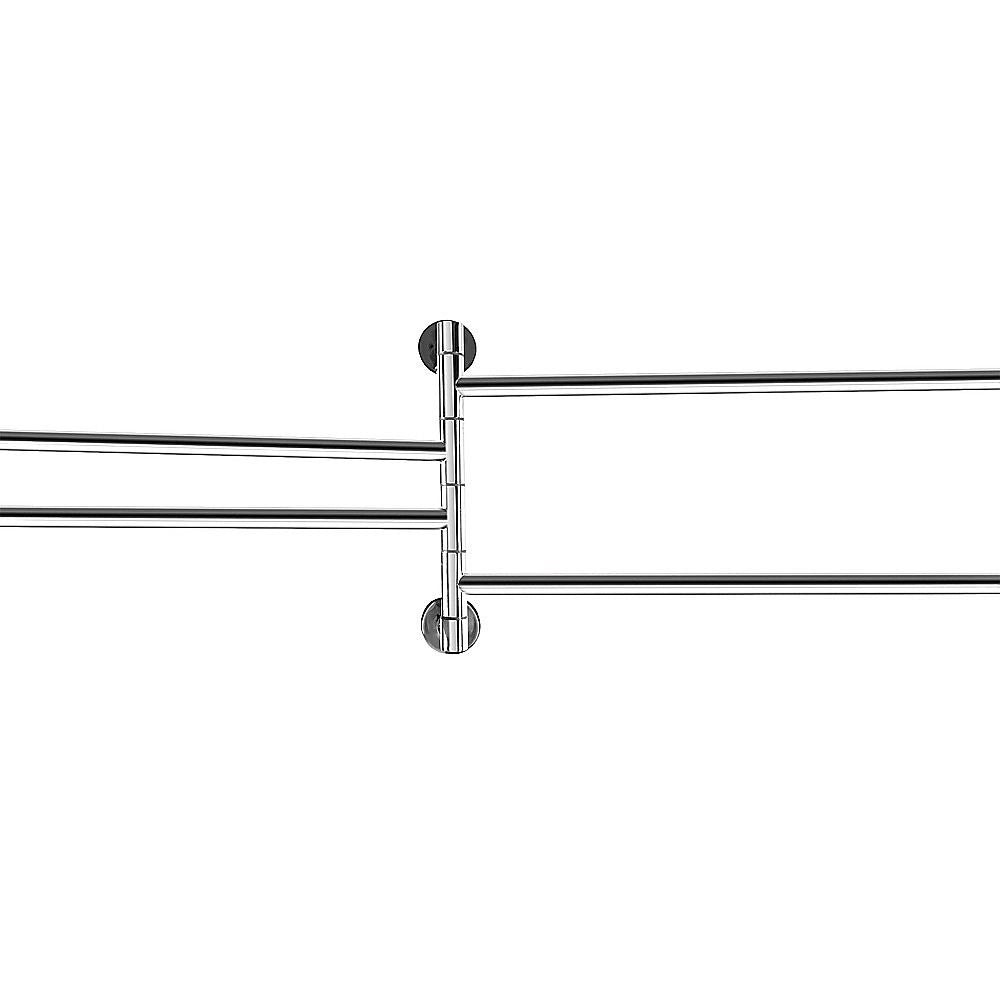Swivel Towel Rail Chrome Stainless Steel Wall Mounted Bath Rack