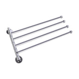 Swivel Towel Rail Chrome Stainless Steel Wall Mounted Bath Rack