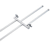 Swivel Towel Rail Chrome Stainless Steel Wall Mounted Bath Rack - Low Angle