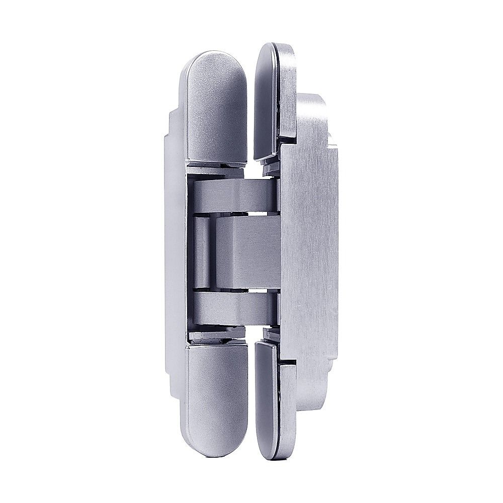 Hidden Door Hinges 180° Heavy Duty 3D Adjustable Silver 40kg