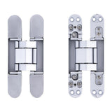 Hidden Door Hinges 180° Heavy Duty 3D Adjustable Silver 40kg - Extra Image