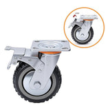 Heavy Duty Plate Caster Wheels Set 4 1200kg Swivel