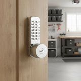 Mechanical Keyless Door Lock with Handle for Garage Office