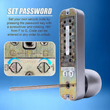 Mechanical Keyless Door Lock with Handle for Garage Office