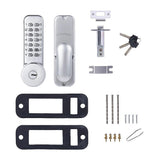 Mechanical Keyless Door Lock with Handle for Garage Office