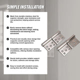 Lift Off Door Hinges Rising Butt Screen Hinge Pair - 45-Degree Angle