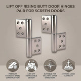 Lift Off Door Hinges Rising Butt Screen Hinge Pair
