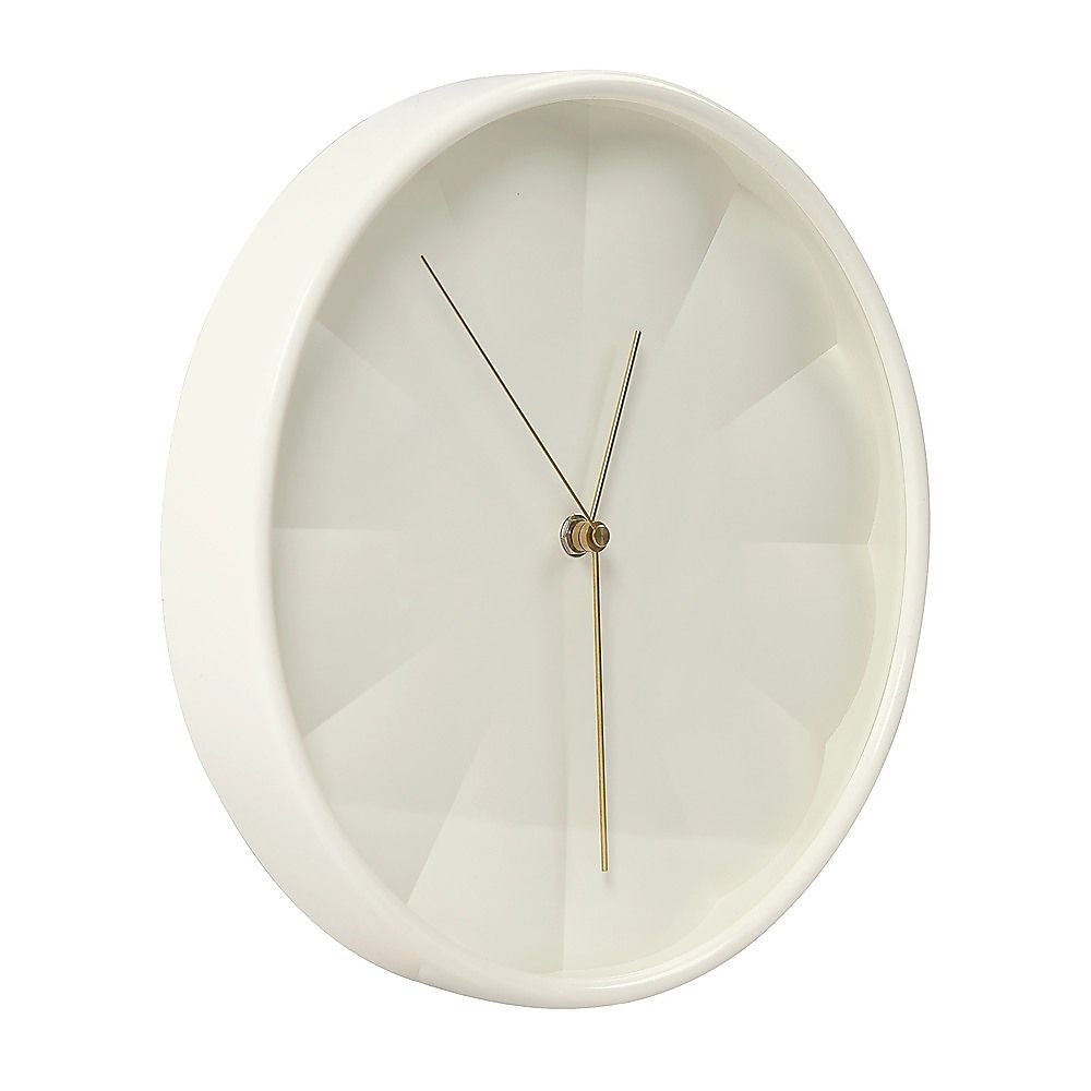 30cm Round Wall Clock Silent Sweep Modern ABS Frame