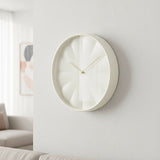 30cm Round Wall Clock Silent Sweep Modern ABS Frame - Front View