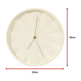 30cm Round Wall Clock Silent Sweep Modern ABS Frame