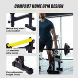 2x Deadlift Sling Racks Barbell Jack Squat Wedge - Low Angle