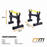 2x Deadlift Sling Racks Barbell Jack Squat Wedge