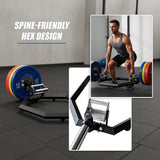 Fitness EZ Load Hex Trap Bar with Knurled Tri Grip