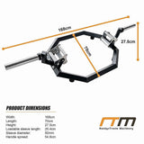 Fitness EZ Load Hex Trap Bar with Knurled Tri Grip - Extra Image