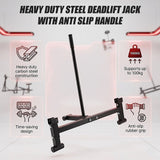 Heavy Duty Steel Deadlift Jack with Anti Slip Handle