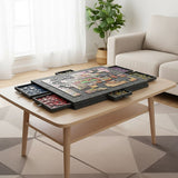 1000 Piece Felt Jigsaw Puzzle Board with 6 Drawers Portable Table - Top-Down View