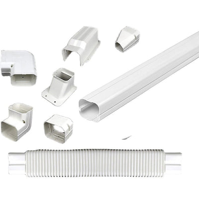 75mm 5.4m Mini Split Line Set Cover Kit PVC for Air Conditioner Installation