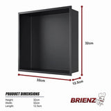 Stainless Steel Shower Niche 32x32cm Shelf Insert Wall Recessed - Extra Image