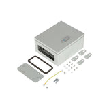 300x250x140mm Carbon Steel Electrical Enclosure Box IP65 Wall Mount - Top-Down View