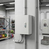 300x250x140mm Carbon Steel Electrical Enclosure Box IP65 Wall Mount - 45-Degree Angle
