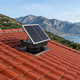 30W Solar Roof Vent Fan Exhaust Attic Ventilation for Home Garage Van - Close-Up Angle