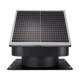 30W Solar Roof Vent Fan Exhaust Attic Ventilation for Home Garage Van - Low Angle
