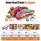 Cordless Food Vacuum Sealer Machine Dry Wet 30 Bags