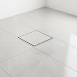 10x10cm Square Shower Drain with Removable Tile Insert Grate – Stainless steel 304SS, CUPC Certified for Modern Bathrooms