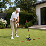 Portable Golf Swing Trainer Multi Functional Training Aid for Swing Practice Tempo and Strength Improvement - Front View
