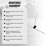 Portable Golf Swing Trainer Multi Functional Training Aid for Swing Practice Tempo and Strength Improvement