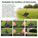 Portable Golf Swing Trainer Multi Functional Training Aid for Swing Practice Tempo and Strength Improvement