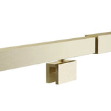 Adjustable Semi Frameless Shower Screen 82-90cm x 89-92cm With Gold Hardware For Modern Bathrooms