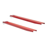 Heavy Duty Pallet Fork Extensions 184cm Carbon Steel Forklift Attachments with Safety Pins for Extended Load Handling - Low Angle