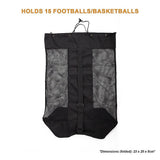 Extra Large Sports Ball Carry Bag Waterproof Football Basketball Volleyball Soccer Rugby NetBall - Low Angle