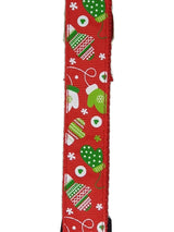 Christmas Dog Collars Adjustable - Moondidley Pets X-Large Red Mittens - Front View