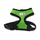 Pet Harness Soft Air Mesh Padded Adjustable - Moondidley Pets Large Green