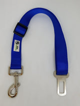 Seat Belt Safety Travel Attachment Connector - Moondidley Pets Blue - Front View