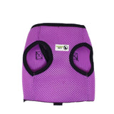 Vest Harness Pet Dog-Cat Step-in Velcro and Buckle Attachments - Moondidley Pets X-Large Purple - Top-Down View