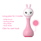 Alilo Smarty Rattle R1 Pink - Top-Down View