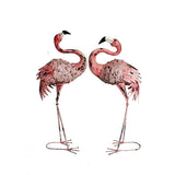 Set 2 Asst Flamingo Statues 96cm