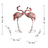 Set 2 Asst Flamingo Statues 96cm - Top-Down View