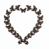 Flutter Of Butterflies As Heart Wall Art 48cm