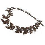 Flutter Of Butterflies As Heart Wall Art 48cm - Side View