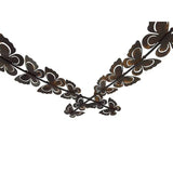 Flutter Of Butterflies As Heart Wall Art 48cm - Top-Down View