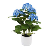 Potted Artificial Blue Hydrangea 50cm